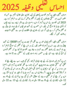 Ehsaas Taleemi Wazaif 2025 || Full Details, New Payment, and Registration Guide, inkalchemy.online